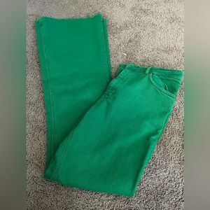 Green high waist Zara jeans